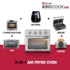 Geek AiroCook Iris Plus 23 Litre Electric Air Fryer Oven | 8 Preset Functions - Toast, Bake, Grill, Air Fry, Rotisserie & Warming | Recipe Book with 7 Accessories (1700W) Geek AiroCook Iris Plus 23 Litre Electric Air Fryer Oven | 8 Preset Functions - Toast, Bake, Grill, Air Fry, Rotisserie & Warming | Recipe Book with 7 Accessories (1700W)