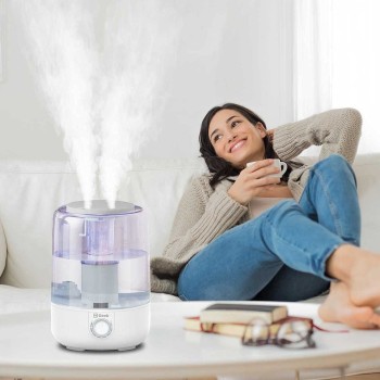 Geek Nyorova H12 | 2-in-1 ultrasonic humidifier with top fill & Aroma diffuser | Easy Knob Control for Speed Settings | Transparent Moisture Control | 3.8L large capacity for Home, bedroom, Living Room & Office Geek Nyorova H12 | 2-in-1 ultrasonic humidifier with top fill & Aroma diffuser | Easy Knob Control for Speed Settings | Transparent Moisture Control | 3.8L large capacity for Home, bedroom, Living Room & Office