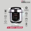 Geek Robocook Zest Electric Cooker, Cooker 3 Litres, Electric Rice Cooker, Electric Non Stick Pressure Cook, Electric Pressure Cooker, Electric Cooking Pot, Slow Cooker (Silver) Geek Robocook Zest Electric Cooker, Cooker 3 Litres, Electric Rice Cooker, Electric Non Stick Pressure Cook, Electric Pressure Cooker, Electric Cooking Pot, Slow Cooker (Silver)