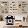 Geek Robocook Hexa 11-in-1 Automatic Electric Pressure Cooker 6 Litre | 2 Year Warranty | 17 India Preset Menu, Instant Electric Cooker Pot, Multipurpose Stainless Steel Electric Rice Cooker (Silver) Geek Robocook Hexa 11-in-1 Automatic Electric Pressure Cooker 6 Litre | 2 Year Warranty | 17 India Preset Menu, Instant Electric Cooker Pot, Multipurpose Stainless Steel Electric Rice Cooker (Silver)