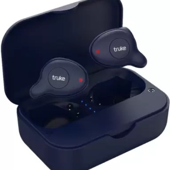 truke Fit Pro Bluetooth Headset  (Blue, True Wireless)