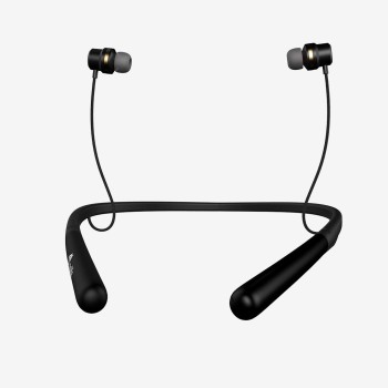 Molife Boomerang Wireless Sports Neckband Bluetooth in-Ear Earphones with Mic (Black)