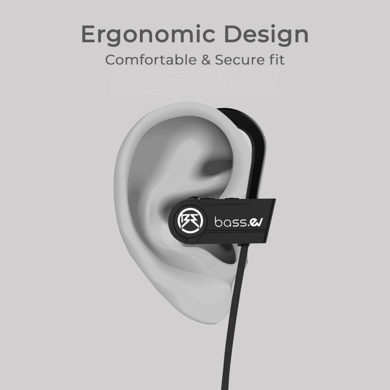 Bass Evolution 2019 Design Hexa Bluetooth 5.0 Wireless Sports Earphones with Mic (Black) Bass Evolution 2019 Design Hexa Bluetooth 5.0 Wireless Sports Earphones with Mic (Black)