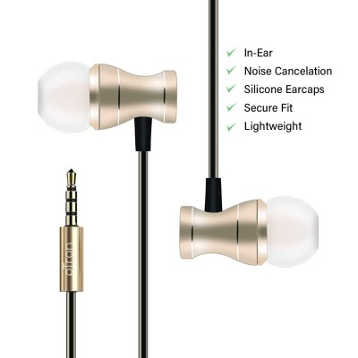 pTron Magg HBE (High Bass Earphones) Magnetic in-Ear Wired Headphones with Mic - (Gold) pTron Magg HBE (High Bass Earphones) Magnetic in-Ear Wired Headphones with Mic - (Gold)