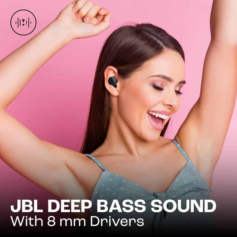 JBL Wave Buds in-Ear Wireless Earbuds (TWS) with Mic,App for Customized Extra Bass Eq,32 Hours Battery&Quick Charge,Ip54 Water&Dust Resistance,Ambient Aware&Talk-Thru,Google Fastpair (Black) JBL Wave Buds in-Ear Wireless Earbuds (TWS) with Mic,App for Customized Extra Bass Eq,32 Hours Battery&Quick Charge,Ip54 Water&Dust Resistance,Ambient Aware&Talk-Thru,Google Fastpair (Black)