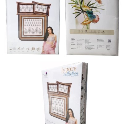 Bella Casa, Double Bedsheet Set with 2 Pillow Covers 100% Cotton -Jypore Collection