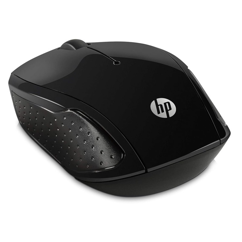 HP 200 USB Wireless Mouse with 1000 DPI optical sensor, 2.4 GHz wireless connectivity, built-in scrolling and ambidextrous design.3 years warranty(Black) HP 200 USB Wireless Mouse with 1000 DPI optical sensor, 2.4 GHz wireless connectivity, built-in scrolling and ambidextrous design.3 years warranty(Black)