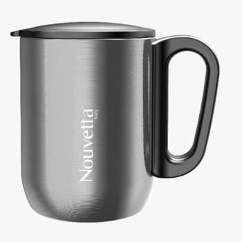 Nouvetta Alpha double wall mug - Steel Carbon Steel Coffee Mug (220 ml) Nouvetta Alpha double wall mug - Steel Carbon Steel Coffee Mug (220 ml)