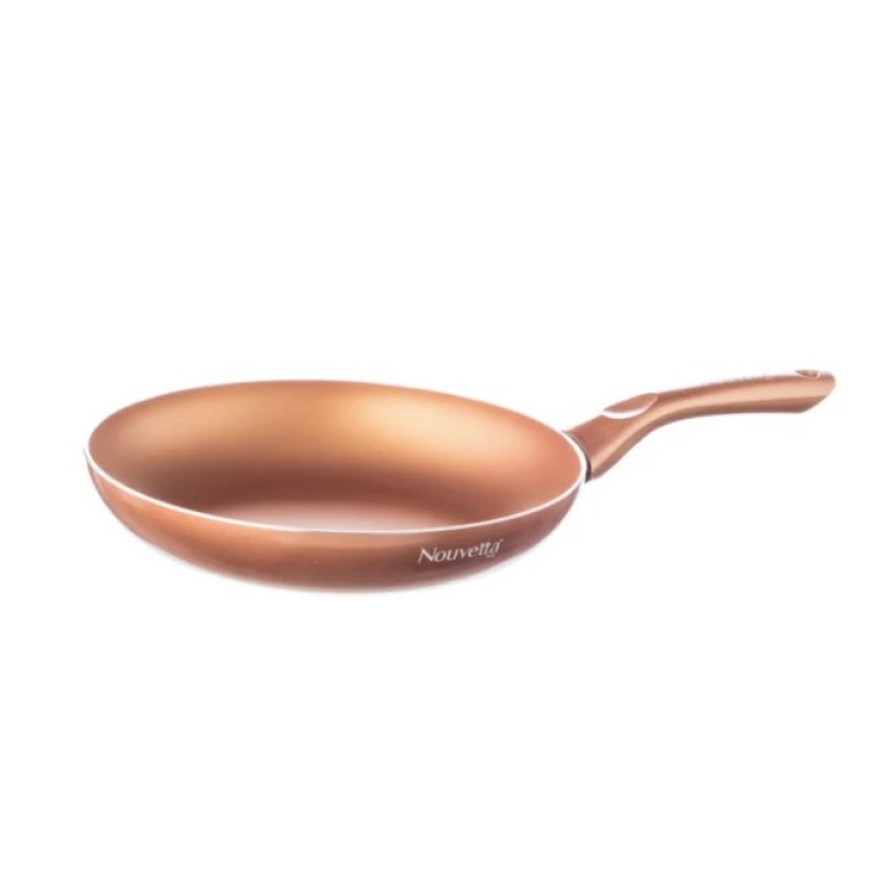 Nouvetta Andria Non-Stick Cookware Set of 5 peices (Dosa Tawa, Kadhai,Frying Pan, Glass Lid,Serving Spoon), Thickness of 3 mm, Copper Nouvetta Andria Non-Stick Cookware Set of 5 peices (Dosa Tawa, Kadhai,Frying Pan, Glass Lid,Serving Spoon), Thickness of 3 mm, Copper