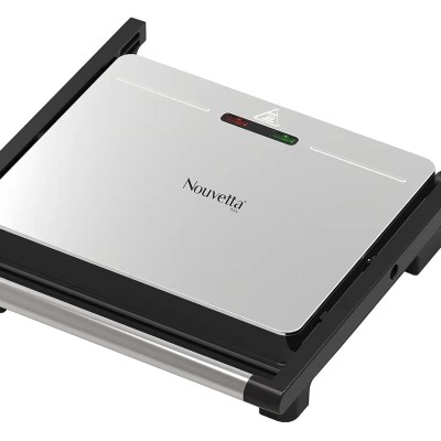 Nouvetta - 4 Slice Super Jumbo Grill Toaster | 180 Degree Cover Open | STEEL Nouvetta - 4 Slice Super Jumbo Grill Toaster | 180 Degree Cover Open | STEEL
