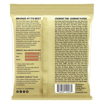 Ernie Ball Earthwood Medium Light 80/20 Bronze Acoustic Guitar Strings - 12-54 Gauge