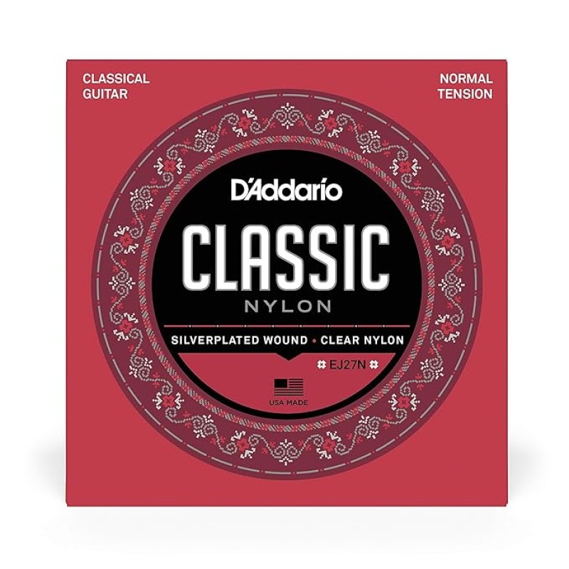 DAddario EJ27N Student Nylon Classical Guitar Strings Normal Tension DAddario EJ27N Student Nylon Classical Guitar Strings Normal Tension