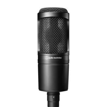 Audio-Technica AT2020 Cardioid Condenser Studio XLR Microphone, Ideal for Project/Home Studio Applications
