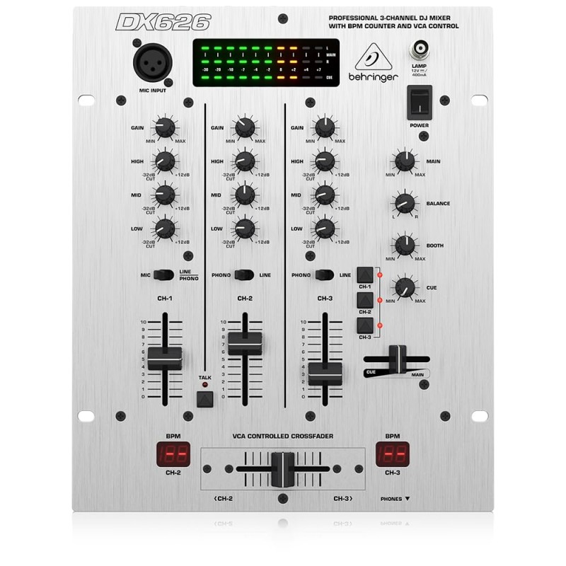 Behringer DX626 DJ Mixer (3 Channels) Behringer DX626 DJ Mixer (3 Channels)