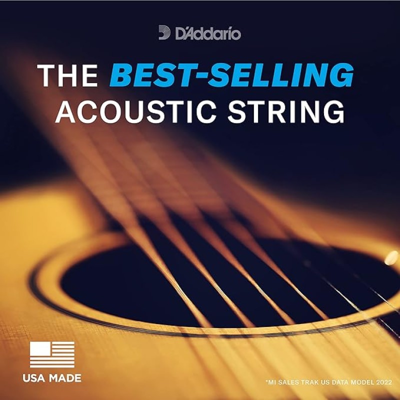 D'Addario EJ16 Acoustic 12-53 Light Guitar Strings D'Addario EJ16 Acoustic 12-53 Light Guitar Strings