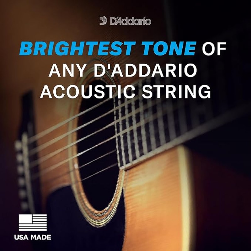 D'Addario EJ11 80/20 Bronze Acoustic Guitar Strings, Light, 12-53 D'Addario EJ11 80/20 Bronze Acoustic Guitar Strings, Light, 12-53
