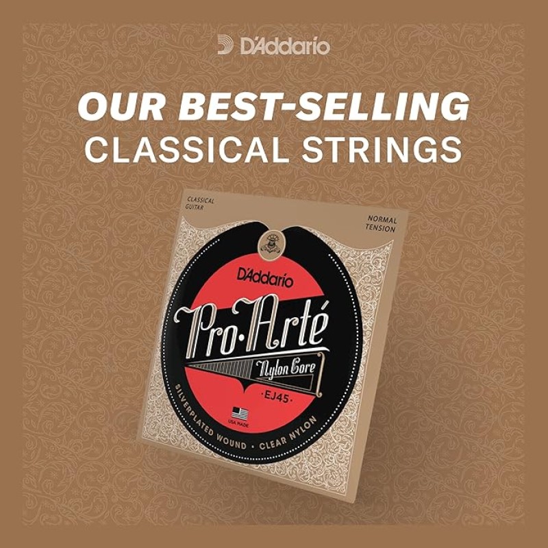 D'Addario EJ45 Pro-Arte Nylon Normal Tension Classical Guitar Strings D'Addario EJ45 Pro-Arte Nylon Normal Tension Classical Guitar Strings