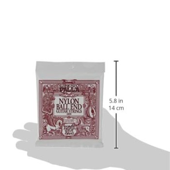 Ernie Ball Ernesto Palla Black & Gold Ball-End Nylon Classical Guitar Strings