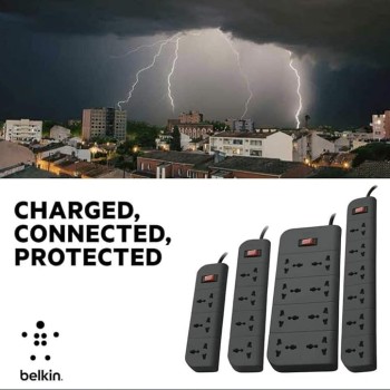 Belkin Essential Series F9E800zb2MGRY 8-Socket Surge Protector