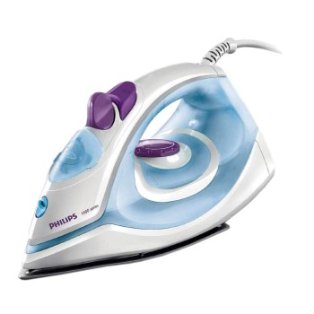 Philips Steam Iron GC1905/21 (World no. 1 Ironing Brand) – Black non-stick soleplate, Powerful 17gm/min steam output & 1300 W Quick heat-up Philips Steam Iron GC1905/21 (World no. 1 Ironing Brand) – Black non-stick soleplate, Powerful 17gm/min steam output & 1300 W Quick heat-up