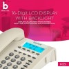 Beetel M59 Caller ID Corded Landline Phone with 16 Digit LCD Display & Adjustable contrast,10 One Touch Memory Buttons,2Ways Speaker Phone,Music On Hold,Solid Build Quality,Classic Design (White)(M59) Beetel M59 Caller ID Corded Landline Phone with 16 Digit LCD Display & Adjustable contrast,10 One Touch Memory Buttons,2Ways Speaker Phone,Music On Hold,Solid Build Quality,Classic Design (White)(M59)
