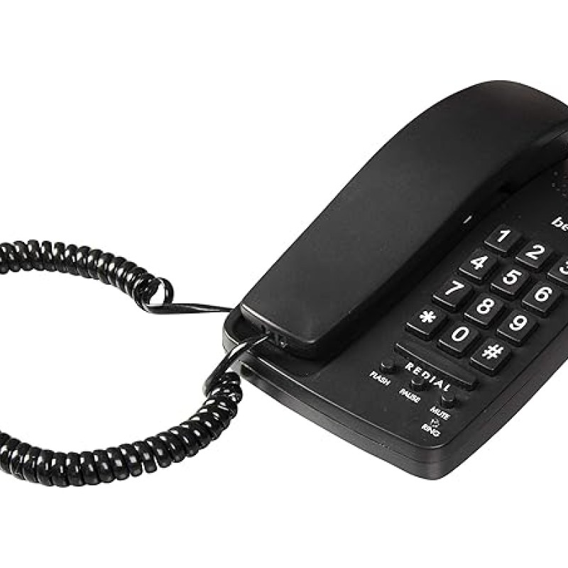 Beetel B15 Corded Landline Phone,Ringer Volume Control,LED Ring Indication,Wall/Desk Mountable,Bold Buttons Design,Clear Call Quality,Mute/Pause/Flash/Redial Function (Made in India)(Black)(B15) Beetel B15 Corded Landline Phone,Ringer Volume Control,LED Ring Indication,Wall/Desk Mountable,Bold Buttons Design,Clear Call Quality,Mute/Pause/Flash/Redial Function (Made in India)(Black)(B15)