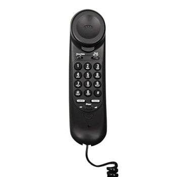 Beetel B26 Slim Corded Landline Phone,Ringer Volume Control,Wall/Desk Mountable,Ringer On/Off Switch,Clear Call Quality,Compact Design,Tone Pulse/Flash/Redial Function (Made in India) (Black)(B26)