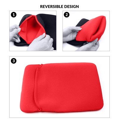 GIZGA Club-laptop Neoprene Reversible for 15.6-inches Laptop Sleeve - Black-Red GIZGA Club-laptop Neoprene Reversible for 15.6-inches Laptop Sleeve - Black-Red