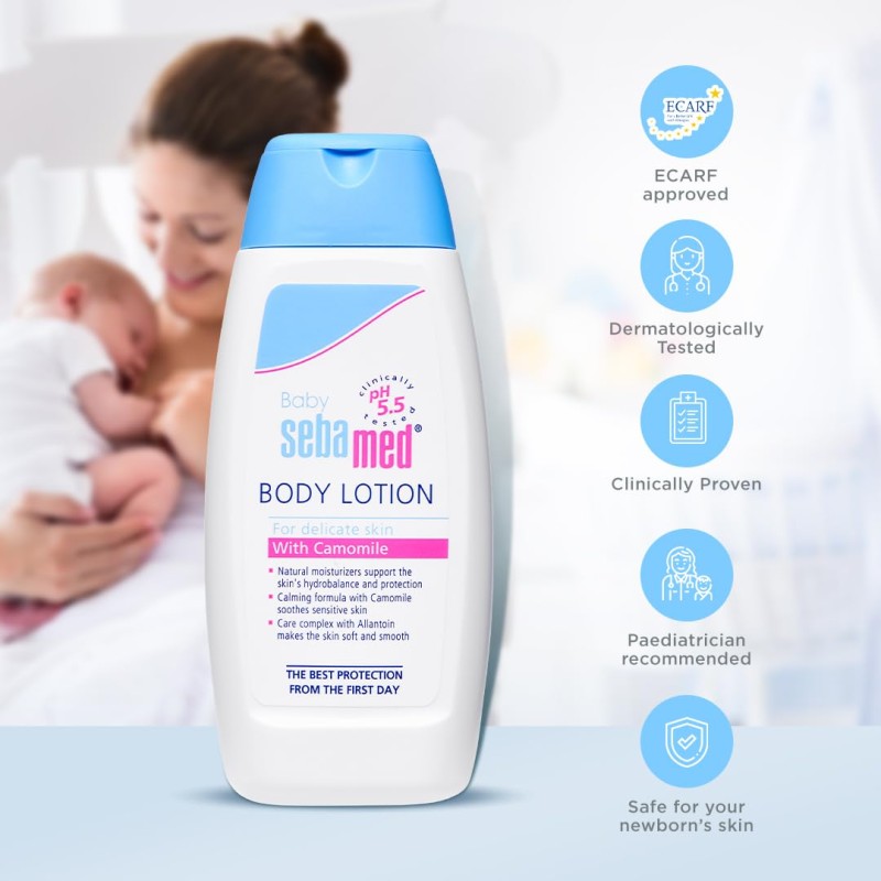 Sebamed Baby Body Lotion100 ml |pH 5.5|Long lasting moisturiser|Quickly absorbed| Sebamed Baby Body Lotion100 ml |pH 5.5|Long lasting moisturiser|Quickly absorbed|