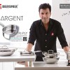 BERGNER Argent TriPly 20 cm Frypan/Steel Pan, Scratch Resistant, for Spice Tempering/Seasoning, Stay Cool Long Handle, Mirror Finish, Induction Ready, BERGNER Argent TriPly 20 cm Frypan/Steel Pan, Scratch Resistant, for Spice Tempering/Seasoning, Stay Cool Long Handle, Mirror Finish, Induction Ready,