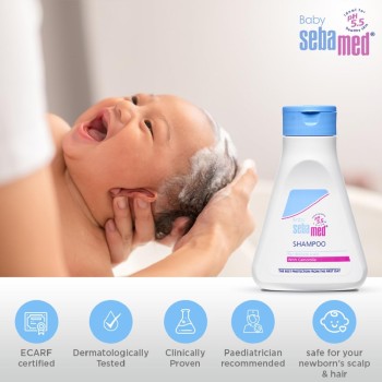 Sebamed Baby Shampoo 150 ml|pH 5.5| Ideal for Newborn’s delicate scalp| No Tears |