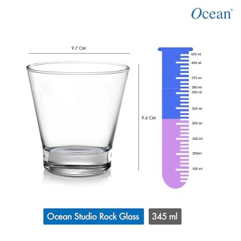 Ocean Glass Studio Rock Tumbler Set - 6 Pieces, 345ml, Transparent | Stylish and Durable Glassware for Water, Juice Mojito, Cocktails, Other Beverages | Perfect for Home Parties, Bars or Restaurants. Ocean Glass Studio Rock Tumbler Set - 6 Pieces, 345ml, Transparent | Stylish and Durable Glassware for Water, Juice Mojito, Cocktails, Other Beverages | Perfect for Home Parties, Bars or Restaurants.