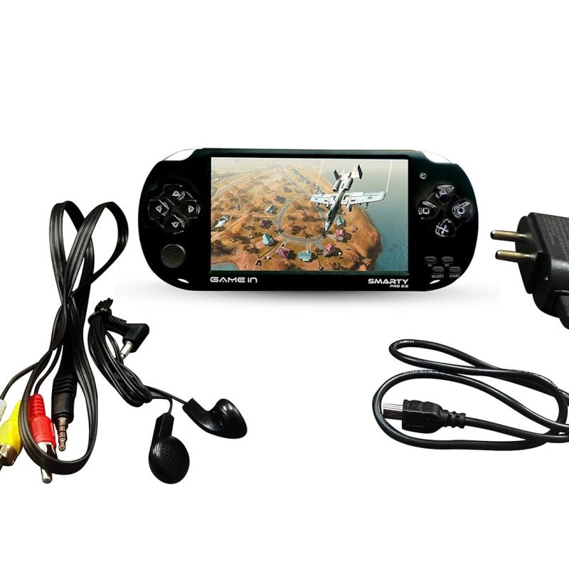 Mitashi Game In Smarty Pro 2.0 Plus and Play Handheld Gaming Console with 3000 In-built (Black) Mitashi Game In Smarty Pro 2.0 Plus and Play Handheld Gaming Console with 3000 In-built (Black)