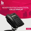 Beetel M56 Caller ID Corded Landline Phone with 16 Digit LCD Display & Adjustable Contrast,2Ways Speaker Phone, 30 Incoming and 5 Outgoing Memory, Solid Build Quality,Classic Design (Black)(M56) Beetel M56 Caller ID Corded Landline Phone with 16 Digit LCD Display & Adjustable Contrast,2Ways Speaker Phone, 30 Incoming and 5 Outgoing Memory, Solid Build Quality,Classic Design (Black)(M56)