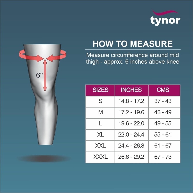 TYNOR Knee Support Hinged (Neoprene), for Stability & Pain Relief | For Sports & Gym (Grey, XXL, 1 Unit) TYNOR Knee Support Hinged (Neoprene), for Stability & Pain Relief | For Sports & Gym (Grey, XXL, 1 Unit)