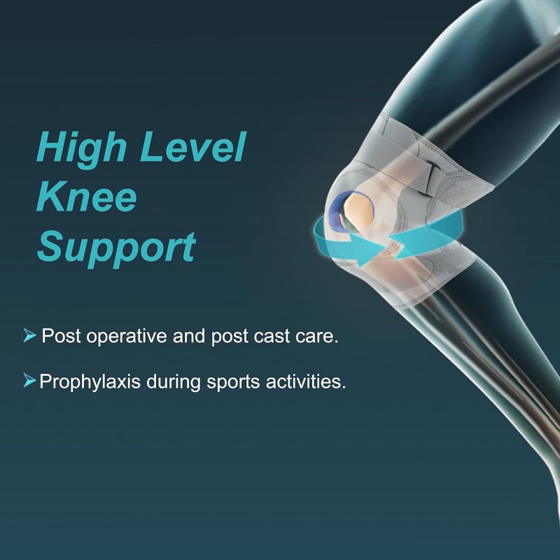 TYNOR Knee Support Hinged (Neoprene), for Stability & Pain Relief | For Sports & Gym (Grey, XXL, 1 Unit) TYNOR Knee Support Hinged (Neoprene), for Stability & Pain Relief | For Sports & Gym (Grey, XXL, 1 Unit)