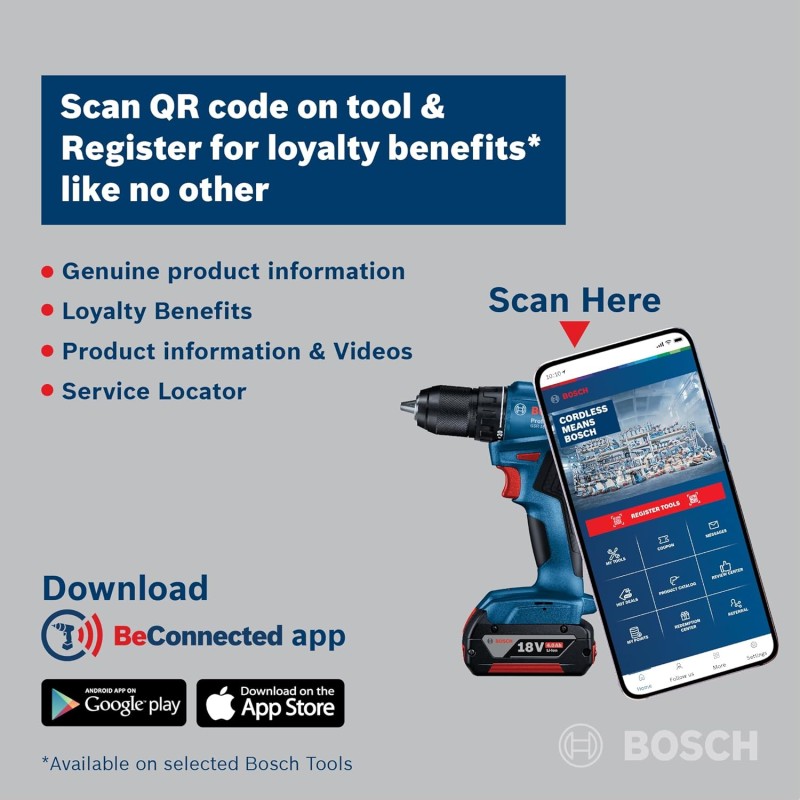 Bosch GSB 600 RE 13mm 600 Watt Corded Smart Drill Kit,Silver Bosch GSB 600 RE 13mm 600 Watt Corded Smart Drill Kit,Silver