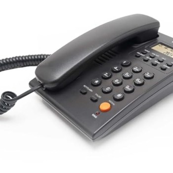 Beetel G20,TEC Certified,Caller ID Phone LCD Display, Ringer LED, DTMF/FSK Compatible, Adjustable Handset/Ringer Volume,Music on Hold,Desk/Wall Mountable,3 Level LCD Contrast,Alarm(Black)