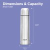 Milton Thermosteel Flip Lid Flask, 1000 milliliters, Silver Milton Thermosteel Flip Lid Flask, 1000 milliliters, Silver