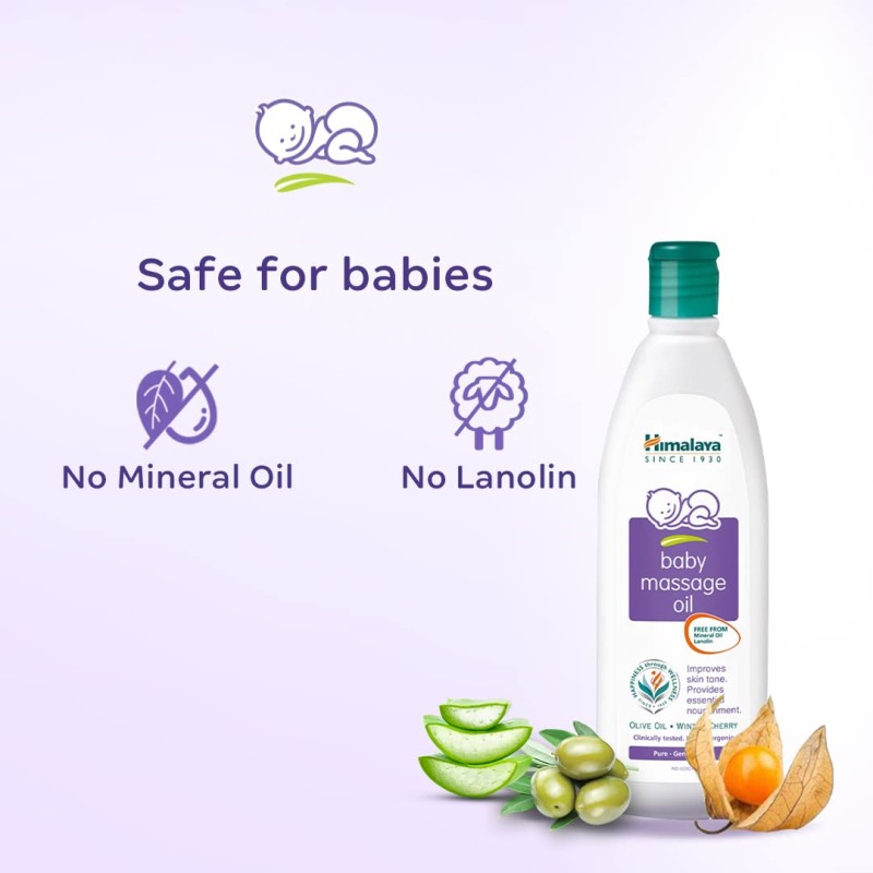 Himalaya Baby Massage Oil – 500ml for strong bones & muscles | with Vitamin E | No. 1 Doctor Prescribed Himalaya Baby Massage Oil – 500ml for strong bones & muscles | with Vitamin E | No. 1 Doctor Prescribed