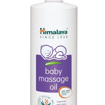 Himalaya Baby Massage Oil – 500ml for strong bones & muscles | with Vitamin E | No. 1 Doctor Prescribed