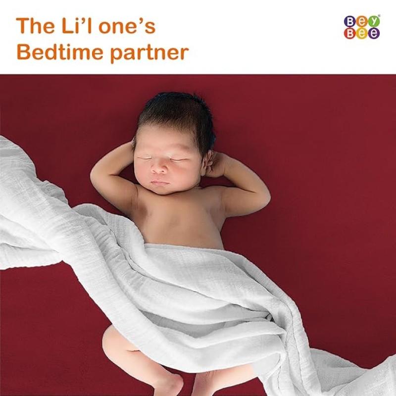 BeyBee Waterproof Quick Dry Sheet for Baby| Bed Pad Anti-Piling Fleece Extra Absorbent Washable Matress Protector| Baby Bed Protector Sheet for Toddler Children, X-Large Size, 200 x 140cm, Maroon BeyBee Waterproof Quick Dry Sheet for Baby| Bed Pad Anti-Piling Fleece Extra Absorbent Washable Matress Protector| Baby Bed Protector Sheet for Toddler Children, X-Large Size, 200 x 140cm, Maroon
