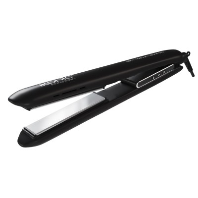 Ikonic Slim Titanium Shine Hair Starightener, Black| Professional PTC and Dual Titanium Plates| Advanced Heat Technology Ikonic Slim Titanium Shine Hair Starightener, Black| Professional PTC and Dual Titanium Plates| Advanced Heat Technology