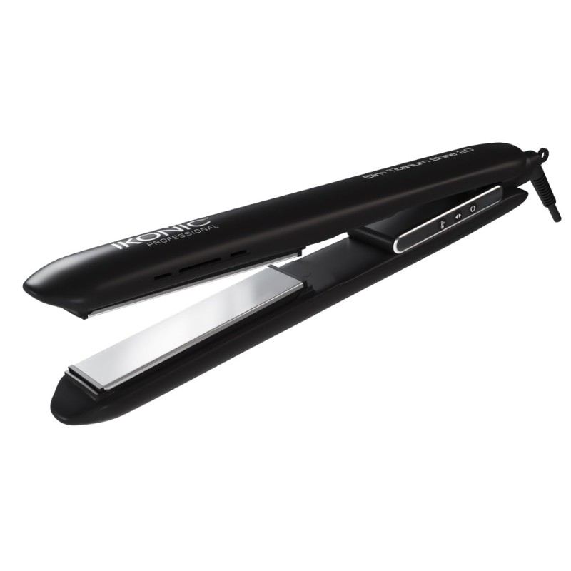Ikonic Slim Titanium Shine Hair Starightener, Black| Professional PTC and Dual Titanium Plates| Advanced Heat Technology Ikonic Slim Titanium Shine Hair Starightener, Black| Professional PTC and Dual Titanium Plates| Advanced Heat Technology