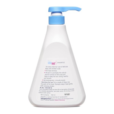 Sebamed Baby Shampoo 500 ml|pH 5.5| Ideal for Newborn’s delicate scalp| No Tears |
