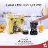 Wonderchef Nutri-blend 500W Juicer Mixer Grinder | Smoothie Maker Blender | 22,000 RPM Full Copper Motor | 2 Unbreakable Jars | Free Recipe Book by Chef Sanjeev Kapoor | 2 Year Warranty | Black Wonderchef Nutri-blend 500W Juicer Mixer Grinder | Smoothie Maker Blender | 22,000 RPM Full Copper Motor | 2 Unbreakable Jars | Free Recipe Book by Chef Sanjeev Kapoor | 2 Year Warranty | Black