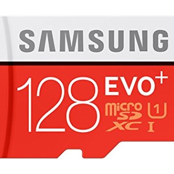 Samsung EVO Plus Class 10 128GB MicroSD 80 MB/S Memory Card with SD Adapter (MB-MC128D)
