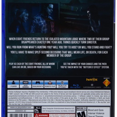 Until Dawn (PS4) B00WU8RBHK