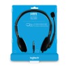 Logitech H111 Wired On Ear Headphones With Mic Black Logitech H111 Wired On Ear Headphones With Mic Black