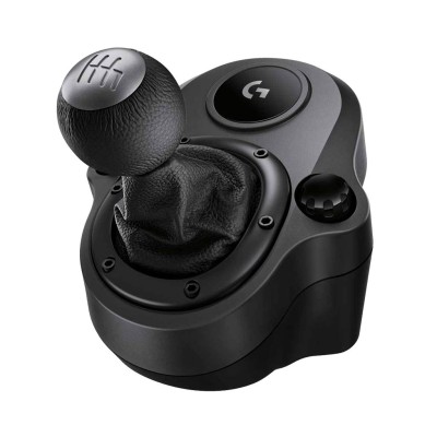 Logitech G Driving Force Racing Wheels Shifter for G29, G920 & G923, 6 Speed, Push Down Reverse Gear, Steel and Leather Construction - Black Logitech G Driving Force Racing Wheels Shifter for G29, G920 & G923, 6 Speed, Push Down Reverse Gear, Steel and Leather Construction - Black